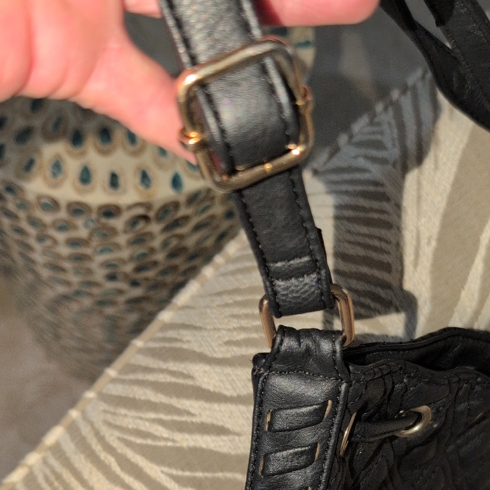 Versace 19.69 Black Quilted Vegan Leather Crossbody Bag - Picture 3 of 11